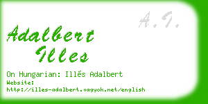adalbert illes business card